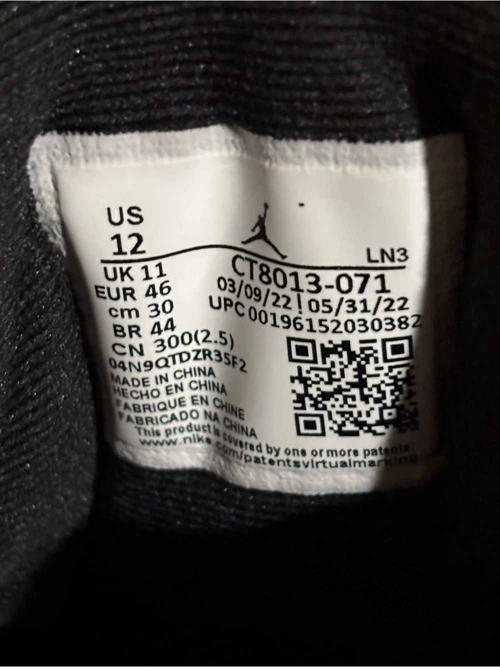 Jordan 12 Retro Mid Black Taxi Size 12 OG Rare authentic